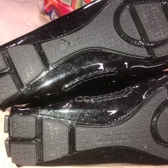 Cole Haan 031538 Black Patent Leather Loafer Shoes - Picture 8 of 9